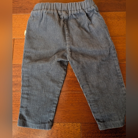 Kids Corduroy Pants Set - Black and Gray - Picture 7 of 8